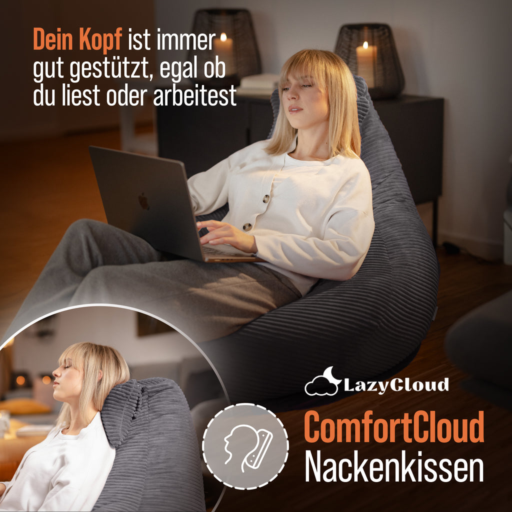 LazyCloud | Sitzsack Charcoal Slate