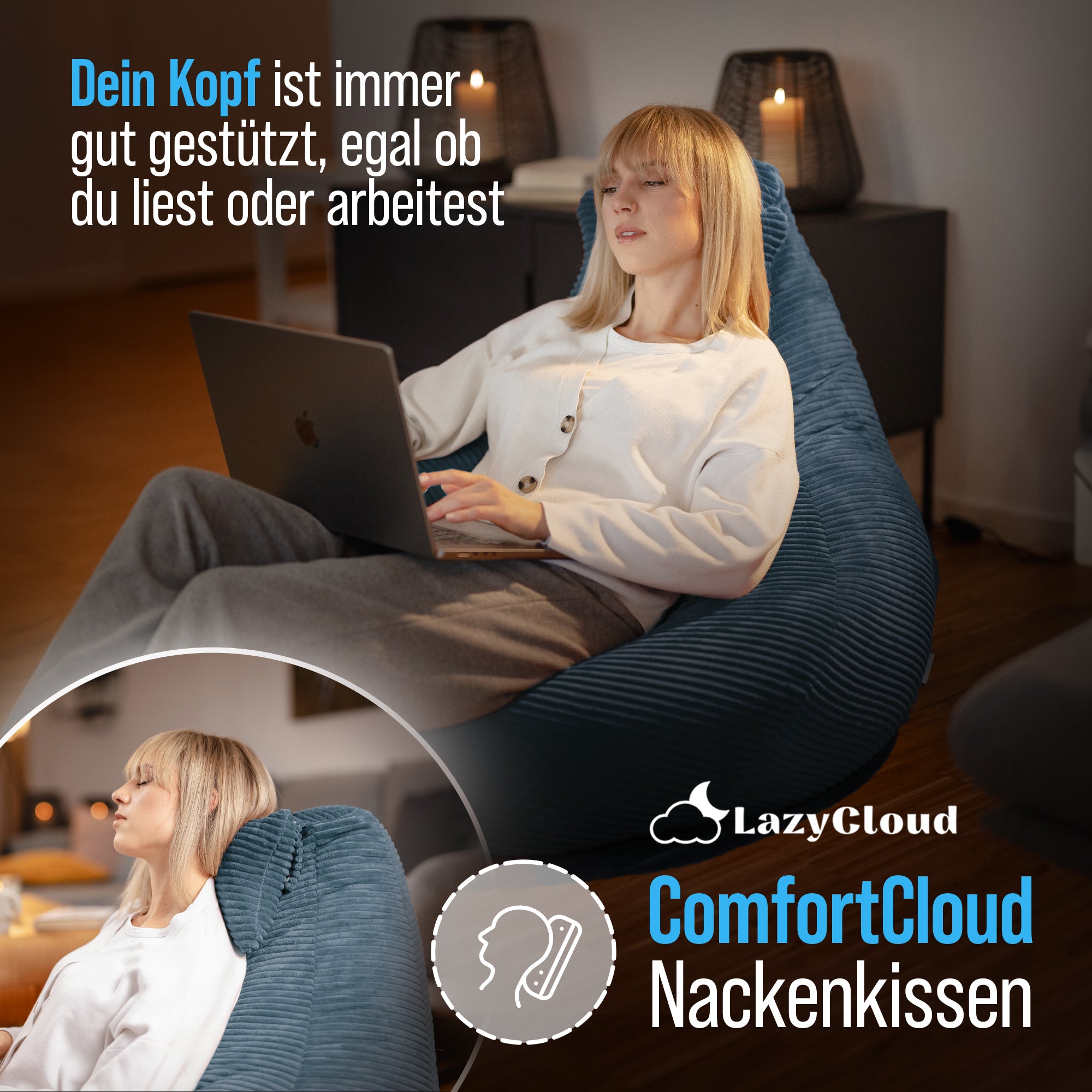 LazyCloud | Sitzsack Midnight Navy