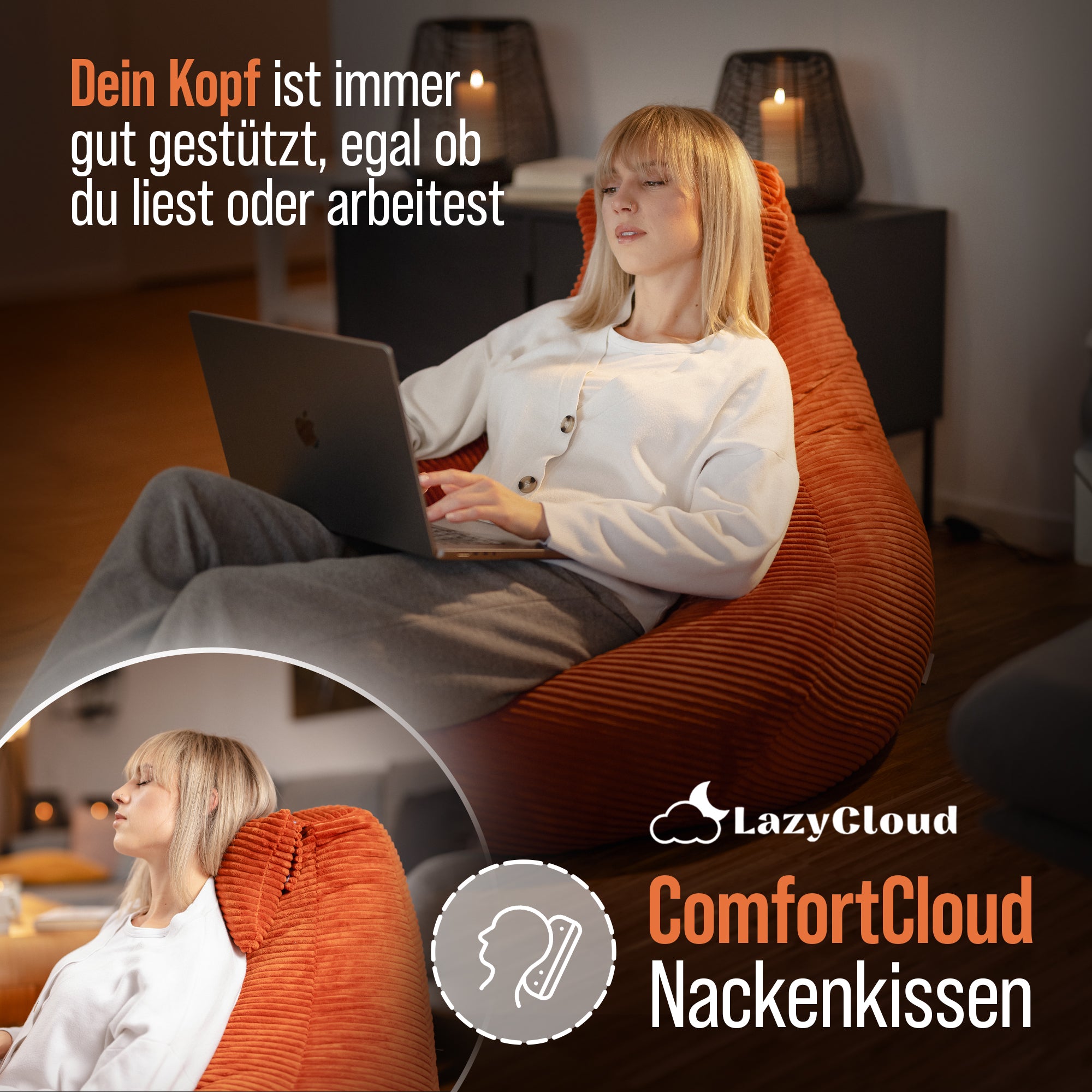 LazyCloud | Sitzsack Coral Blush